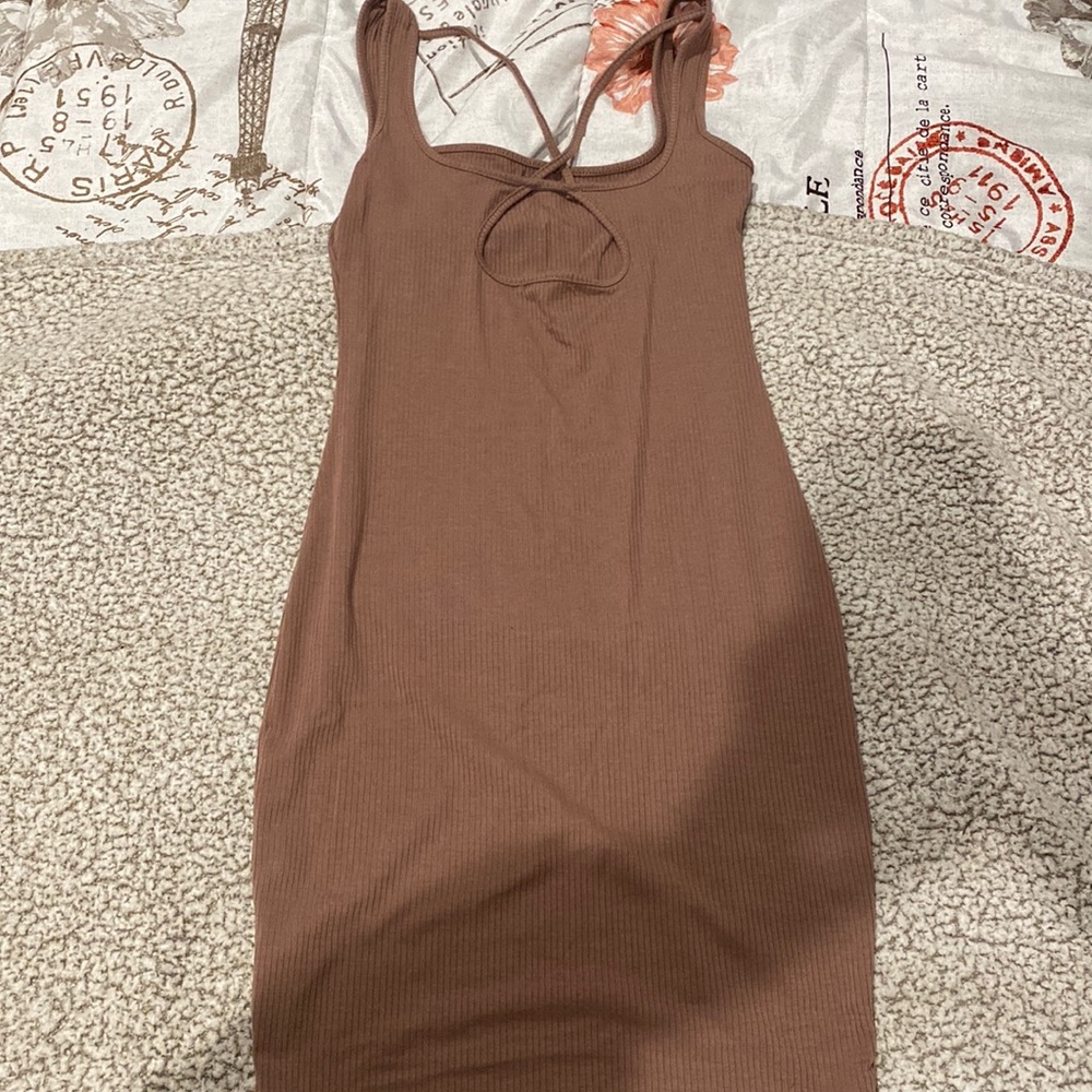 Ribbed cami dress